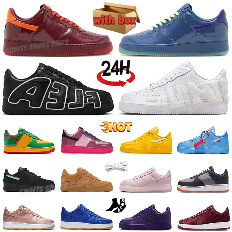 Nike Air Force One for 1 Low hommes chaussures décontractées OG Classic Triple blanc noir faible blé Utilité Ivoire pâle ombre voile hommes femme