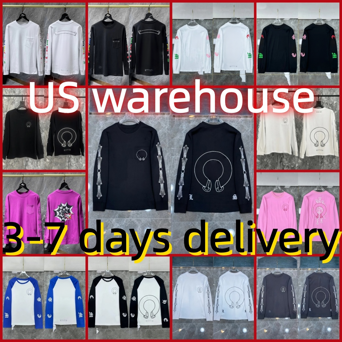 High Quality hoodie Men Designer shirt Chromed Long Sleeve New Men hoody Fashion Hoodies Sweatshirts Hip Hop Running Jacket Pullover Hooded Cardigan