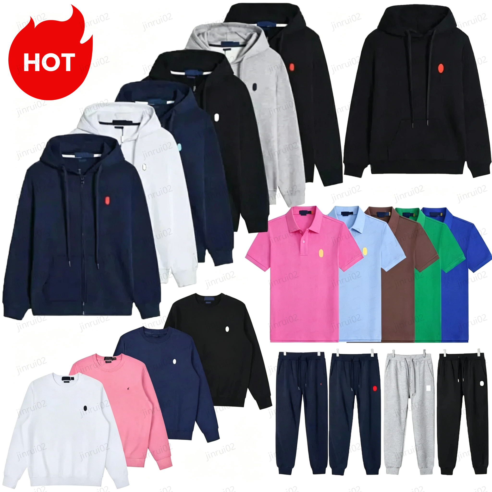 Designer Hoodie Men Tracksuit jacket T shirt Polo Long Sleeve pants Sweatshirts Zip Up Hoody Mens Cotton Cardigan Pullover Sweater Sport Jacket Hood