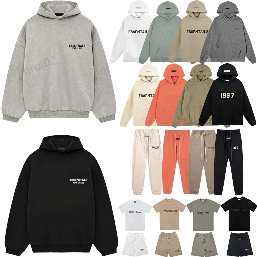 designer mens essential tracksuit essentials hoodie t shirts shorts sweat pants set pure cotton for men sport sweats hoodies men tracksuit hoodies c