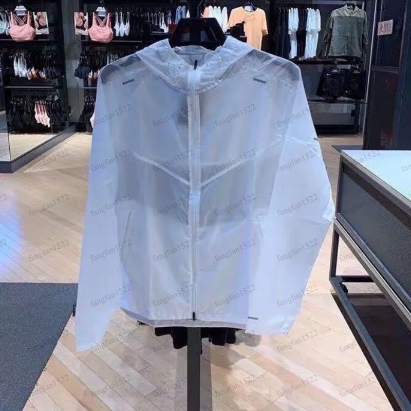 Men's hooded jackets windbreaker windproof sportswear lightweight sports running jacket jogger coat summer thin sun protection UV outwear Women