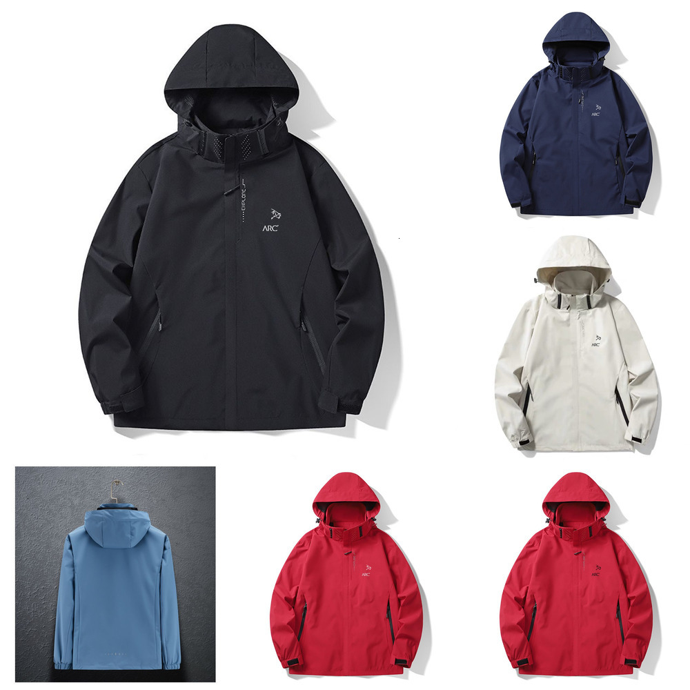 Men jacket Designer arc Jacket Autumn Spring Fashion Brands black Waterproof Windbreaker women Classic sports Hooded Outdoor Windproof Jackets Outer