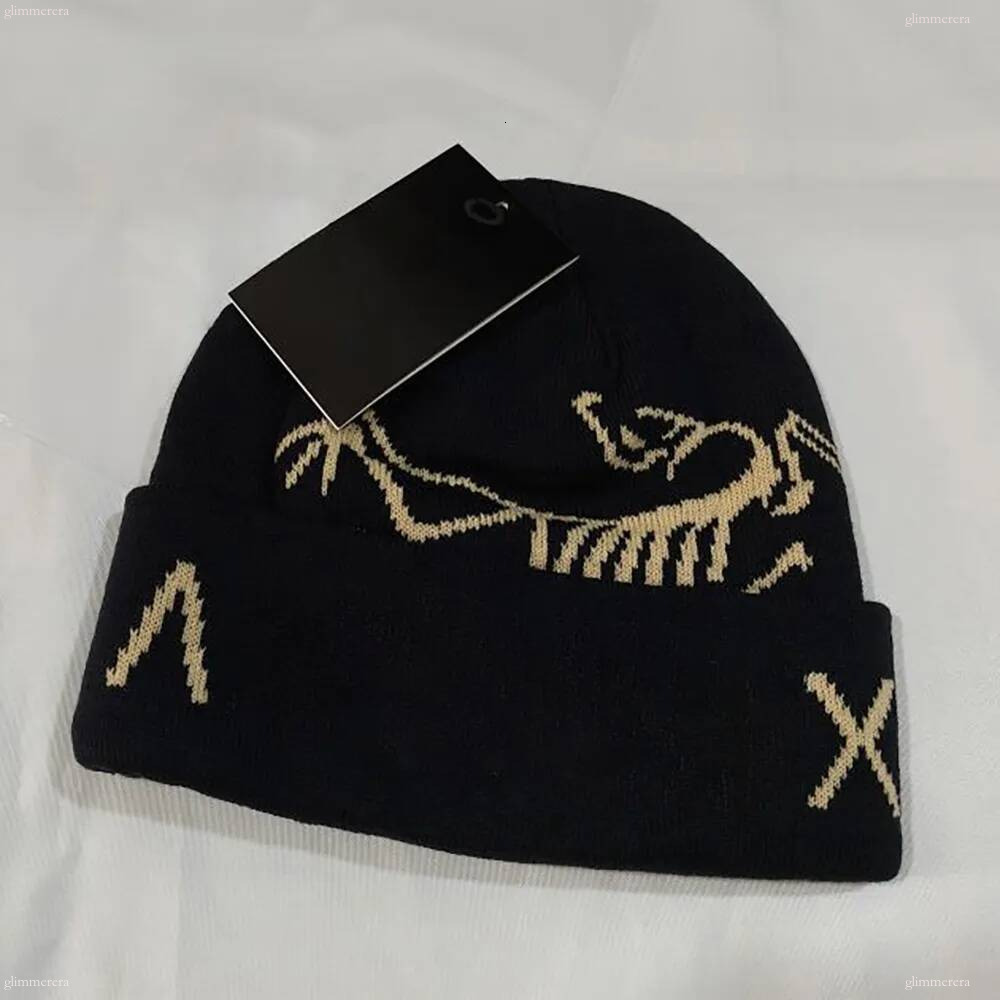 arcs beanie Designer Arc Knitted Beanie Hat with Fashion Embroidery for Winter Soft Thick Material Ideal for Outdoor Hiking and Daily Commute Arc Te