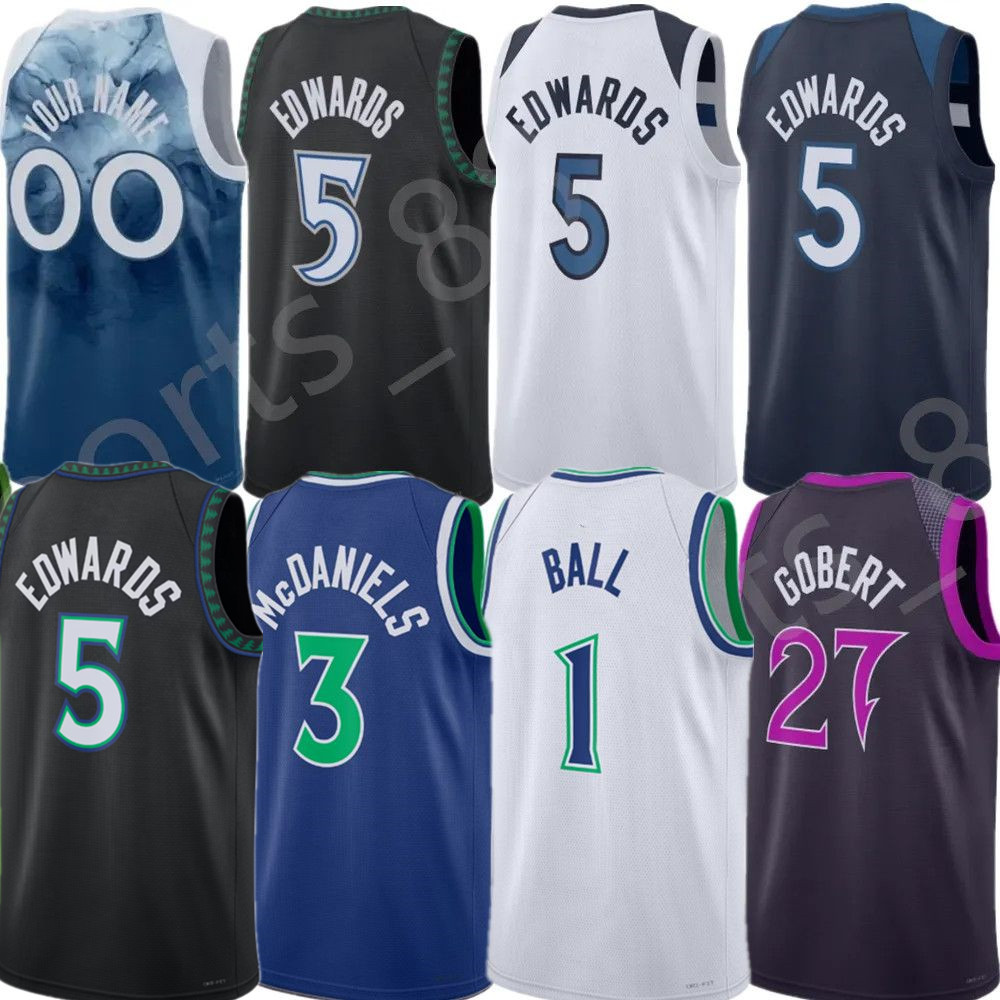Maillot de basket Anthony Edwards, LaMelo Ball, Donte DiVincenzo, Jaden McDaniels, Ayo Dosunmu, Terrence Shannon, Jaylen Clark maillots