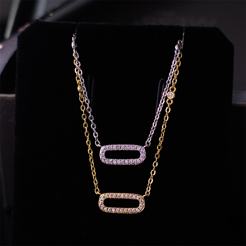Collier pendentif incrusté de diamants de marque, classique, or 18 carats, bijoux de luxe de styliste pour femmes