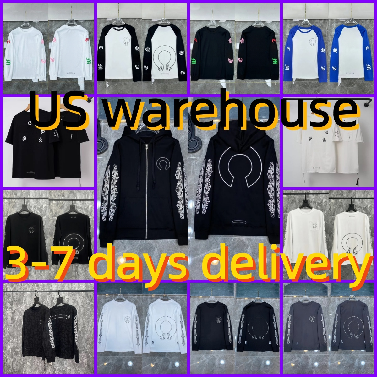High Quality hoodie Men Designer shirt Chromed Long Sleeve New Men hoody Fashion Hoodies Sweatshirts Hip Hop Running Jacket Pullover Hooded Cardigan