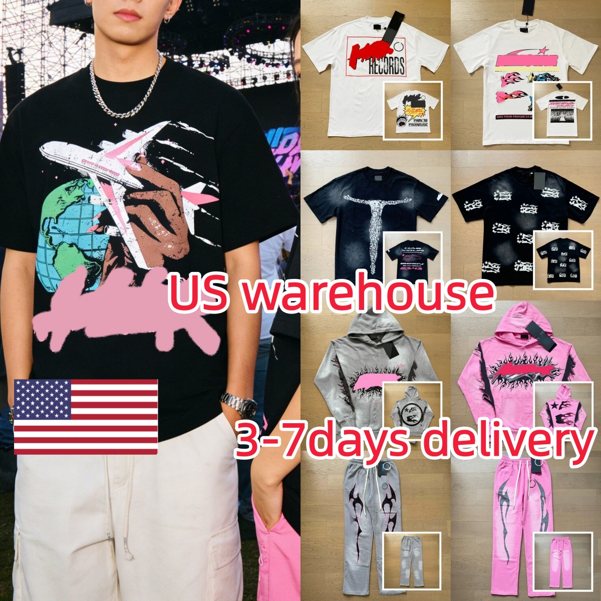 T-shirt de designer T-shirt à capuche de haute qualité Streetwear Hip Hop Fashion Polo T-shirt unisexe à manches courtes T-shirts Tops High Stree