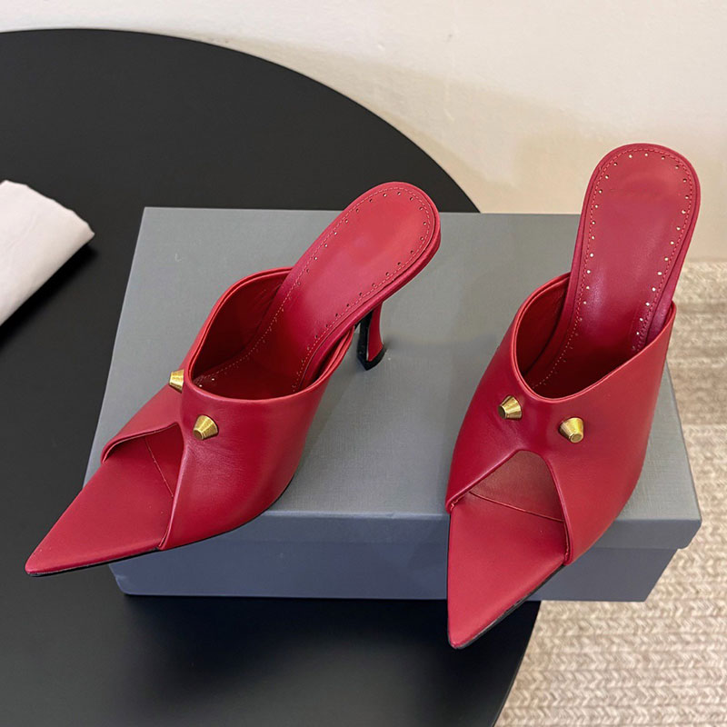 Designer nuovi sandali con punta aperta sandali da donna di lusso antiscivolo resistente all'usura suola in vera pelle iconica lettera stampata logo