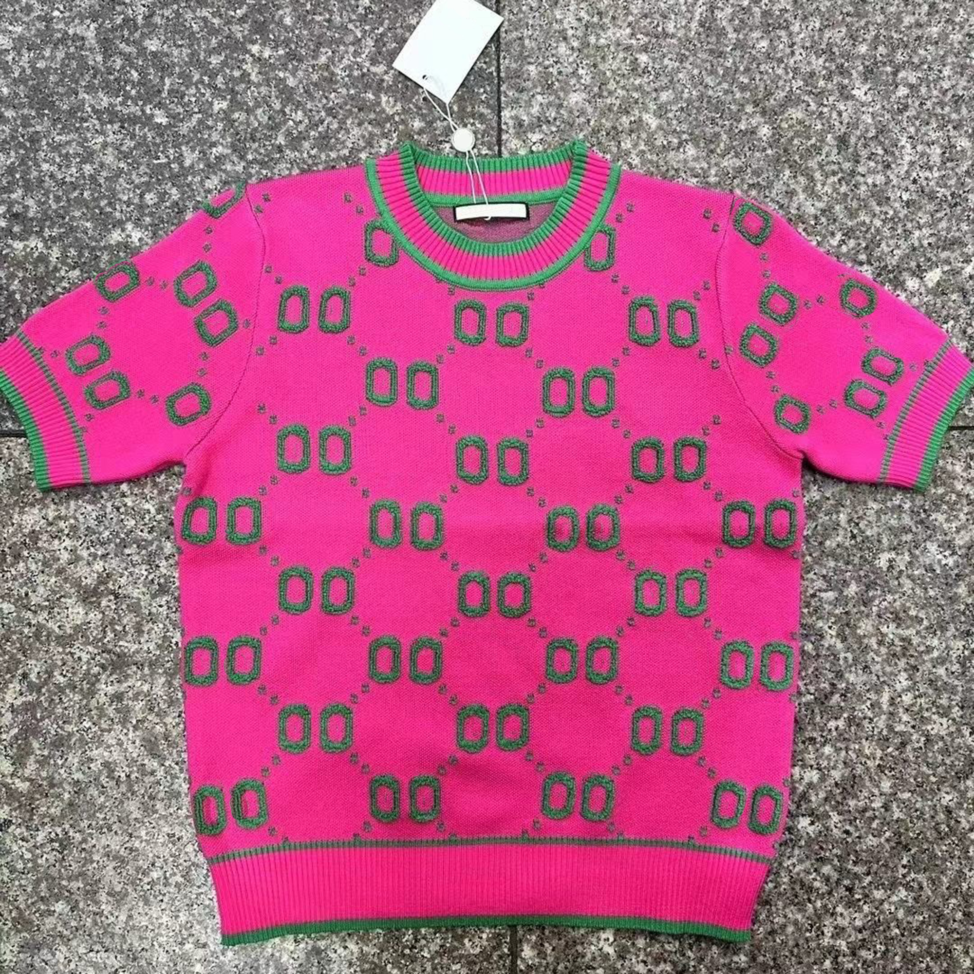 Tricots Nouveau Designer T-shirt Vêtements Vêtements Pour Femmes Pur Coton Col Rond À Manches Courtes Signe Lettre Imprimer s-l