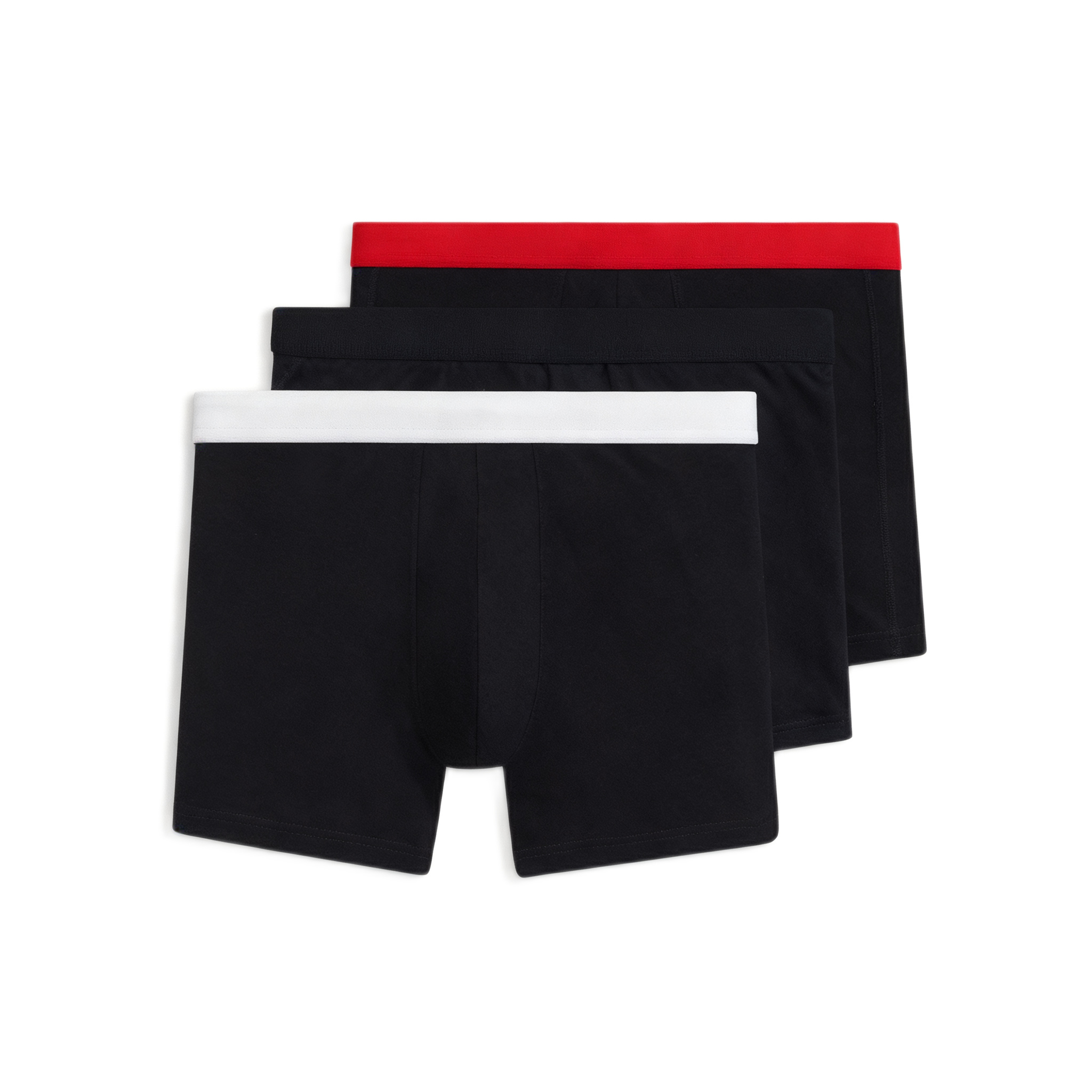 Mens Underwear Briefs Classic Logo Elastic Waistband Cotton Blend Boxer Shorts Black Three Pack Daily Comfortable Casual Wear