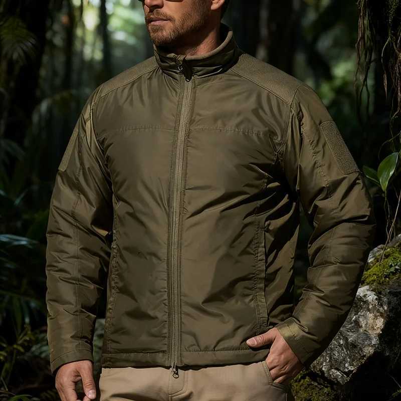 Outdoor Jackets Hoodies Men's LIG 4.0 Series Tactical Warm Jacket Winter Thermal Coat with Graphene Lining 600D Wear-Resistant Water-Repellent