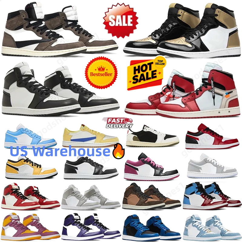 True Blue High OG 1s 1 Basketball Shoes Men Women Trainers Sports Sneakers Chicago Lost and Found Patent Bred University Blue Light Smoke Grey Dark