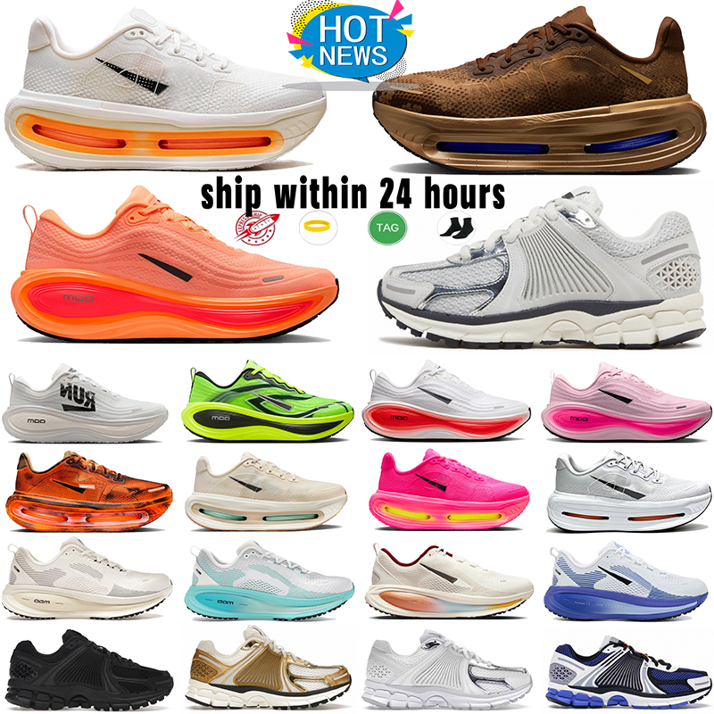 Vomeroies Chaussures de course pour hommes Vomeroies premium Baskets de créateur Photon Dust Metallic Silver Gold Platinums Tints Orange Pulse Ru
