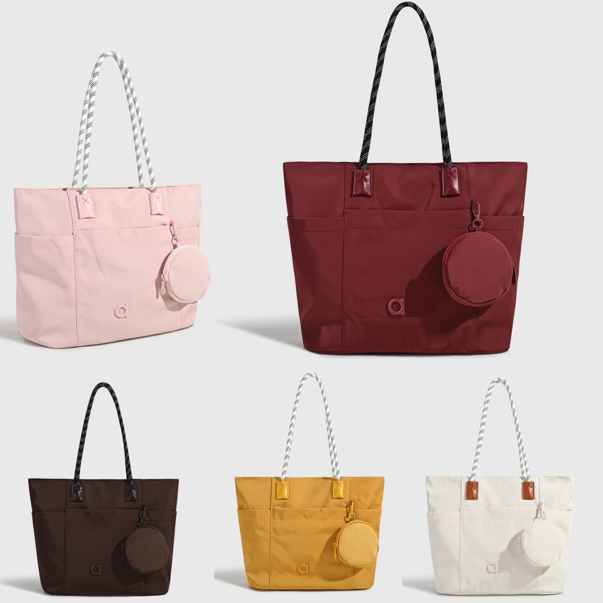 A2689 Large Capacity Commuter Shoulder Bag Fashion Yoga Tote Bag Simple and Stylish Personality Handbag