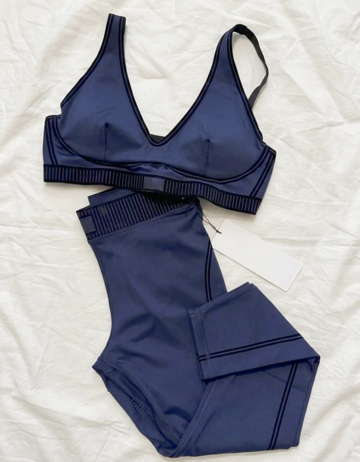 Yoga Set Gym Set Sport Set Bra Leggings Velvet three dimensional lines Pants Back Yoga Outfits Set Running Walking Traveling Leisure Women Clothes