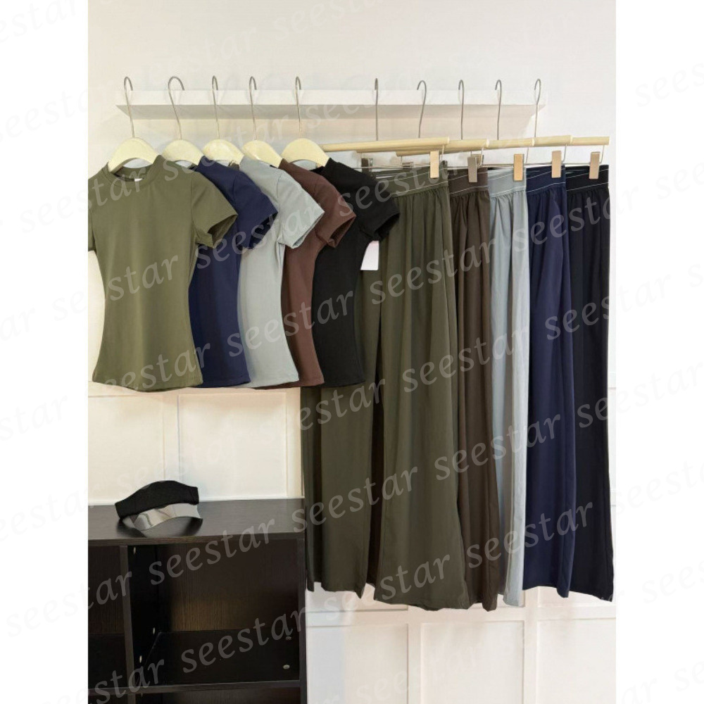 Sports Vest Pants shorts woman Sleeveless Top sports bra High Waisted Wide Leg Pants Quick Dry Shorts Multi Color High Stretch Women's Yoga Fit