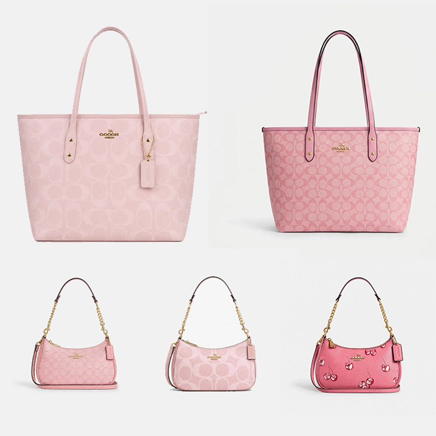 Pink Tote Bag Designer Bag Large Capacity Bag Women's Shopping Bag Canvas With Metal Hardware Classic Fall Winter Fashion BagClassic Fall/Winte