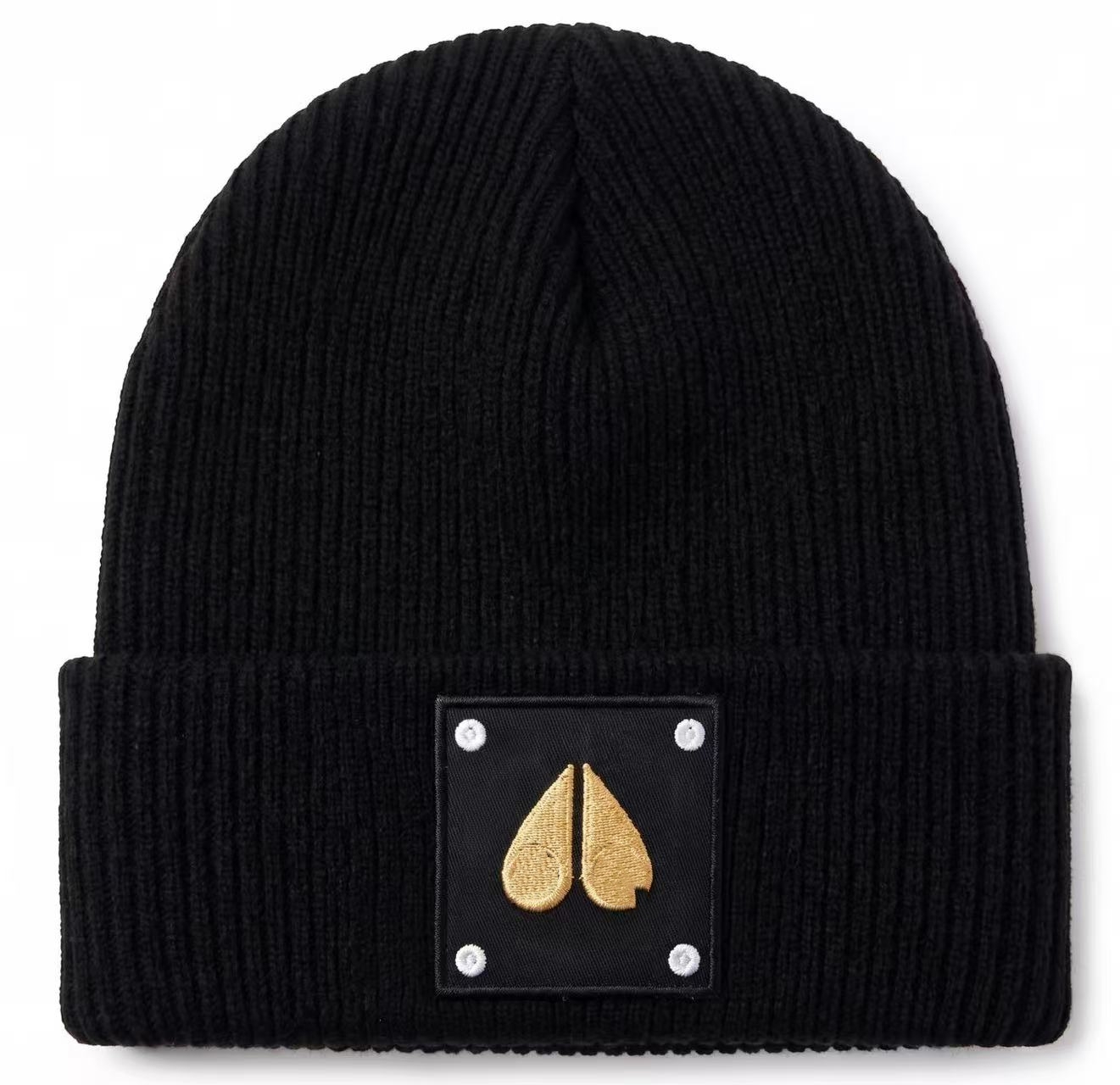MooseK Logo Wool Beanie Black Beanie Designer Beanie Bonnet Men Luxury Skull Cap Casquette Fitted Hats for Men Women Luxury Berretto Beenie Hat A10