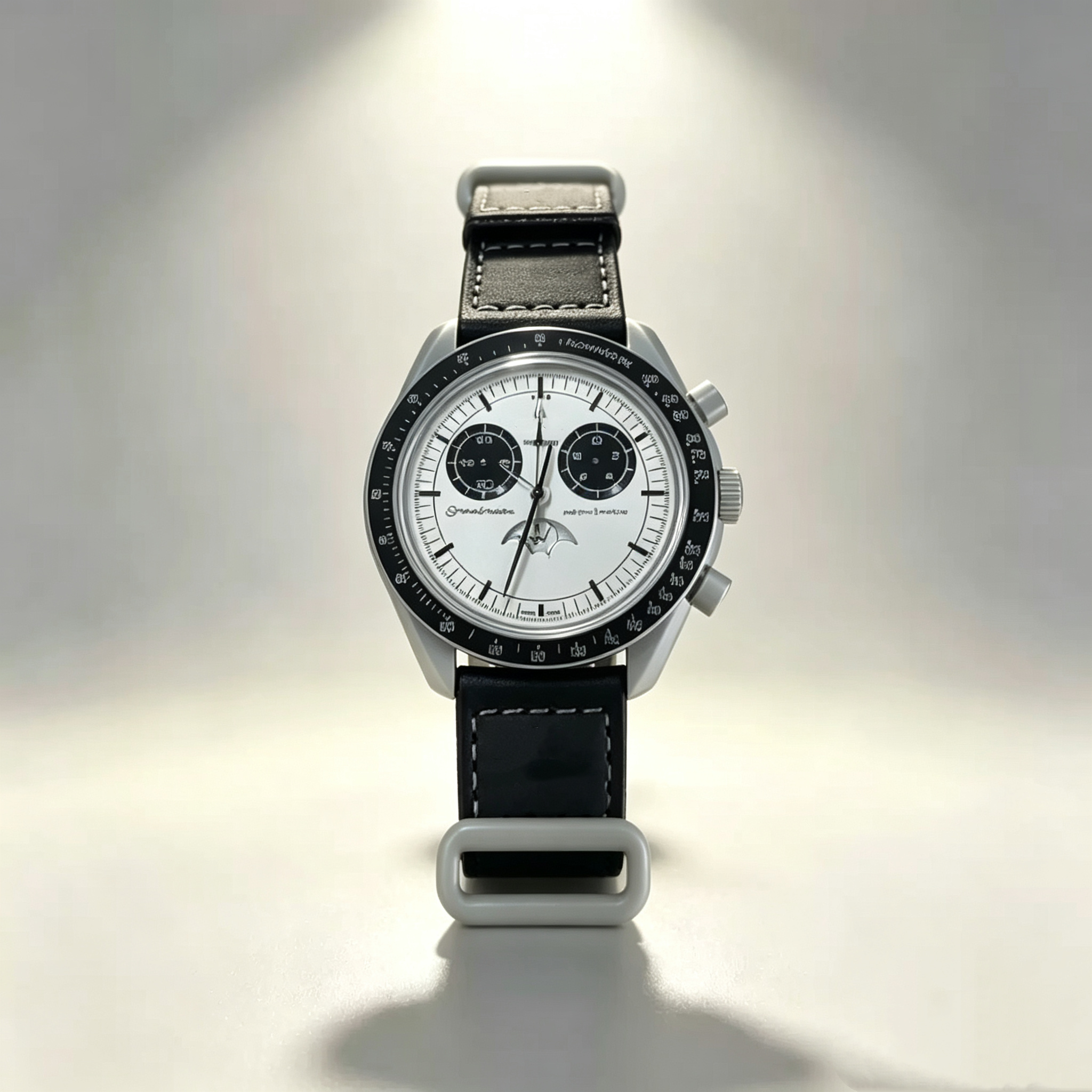New 2027Moonshine Watch Bioceramic OM Planet Moon Mens swatches Automatic Quartz Full Function Chronograph Watch rubber Luxury Wristwatches TOP with