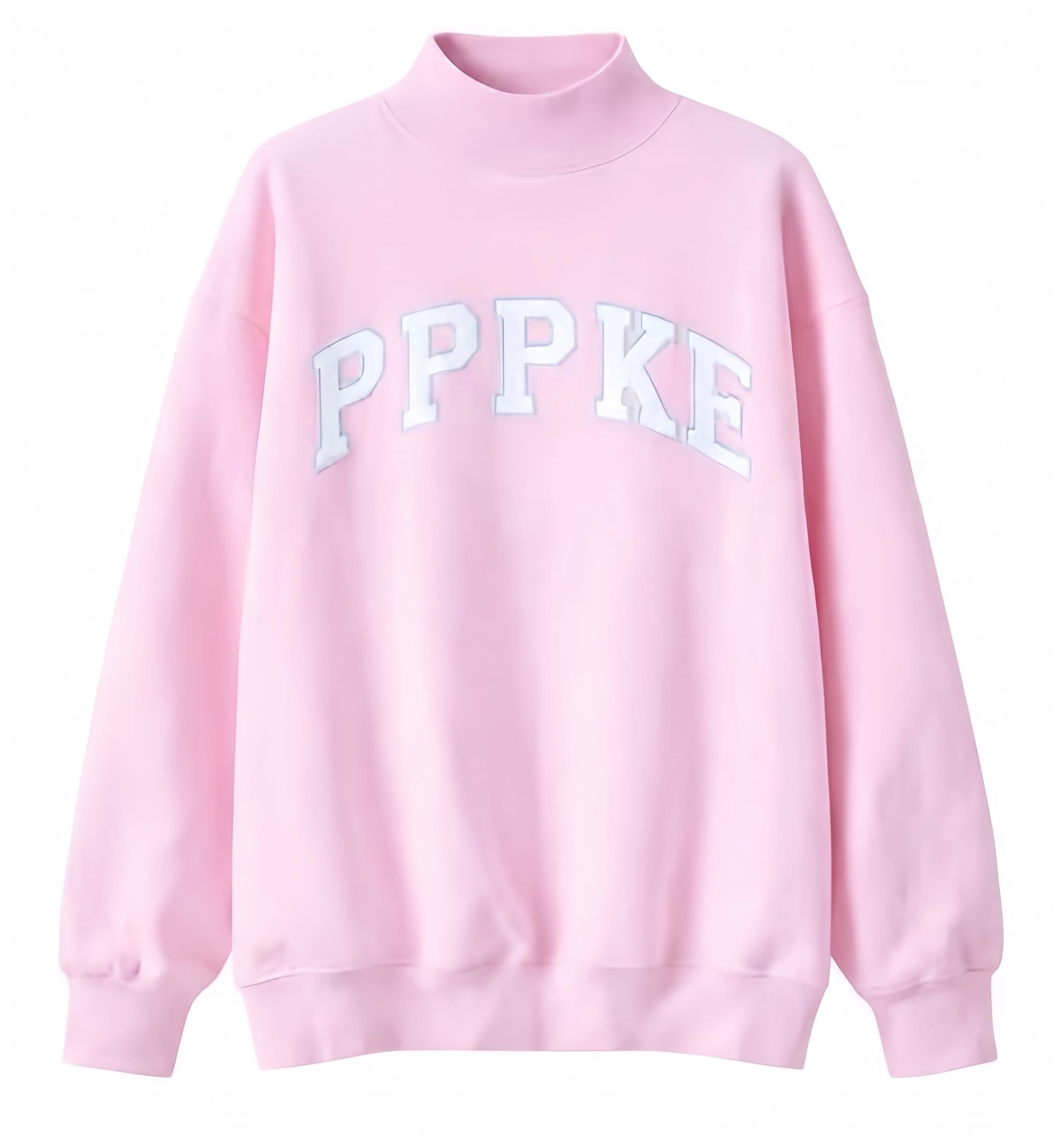 Embroidered Parkes Mockneck Sweatshirt Top Designer Cotton Casual Hoodie Sweater Womens New Niche Parked Letter Print Turtleneck Hooded Loose Pullov