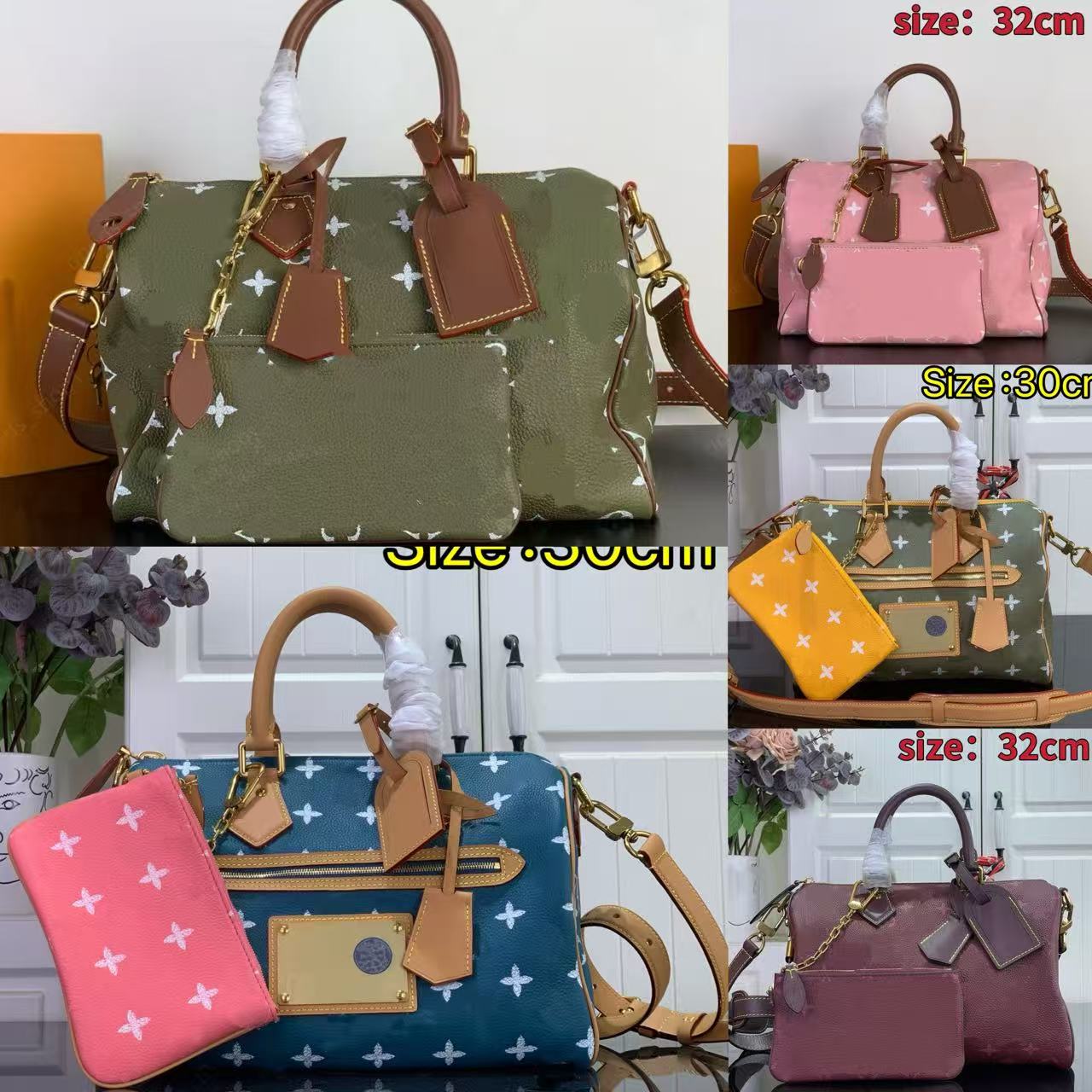 Top Designer pillow bag comes with pillow high quality hardware Made of pure cowhide Animal label built-in gold top quality 15A