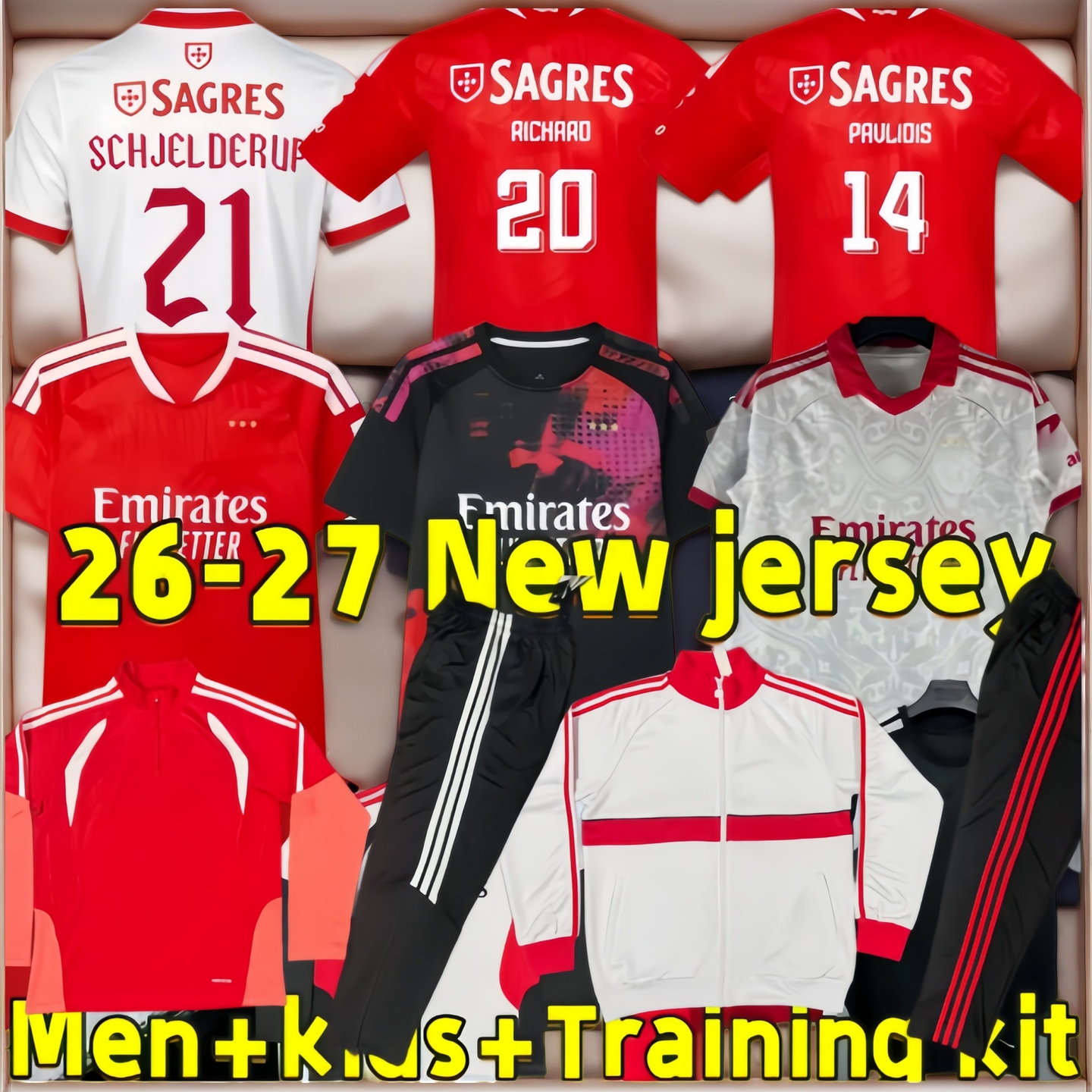 26 27 BenfIcass AKTURKOGLU Richard Rios Maillots de football spéciaux 2026 Kit de survêtement veste KOKCU PAVLIDIS AMDOUNI AURSNES BARREIRO FLORE