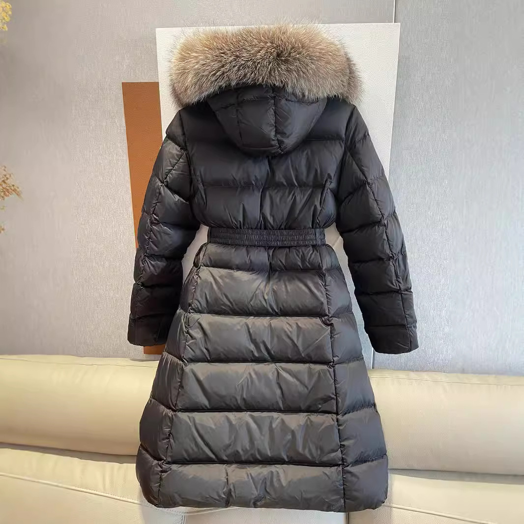 Designer clothes women winter coat women designer puffer jacket Womens Coats lady boed long down jackets fur coat women real raccoon hair woman park