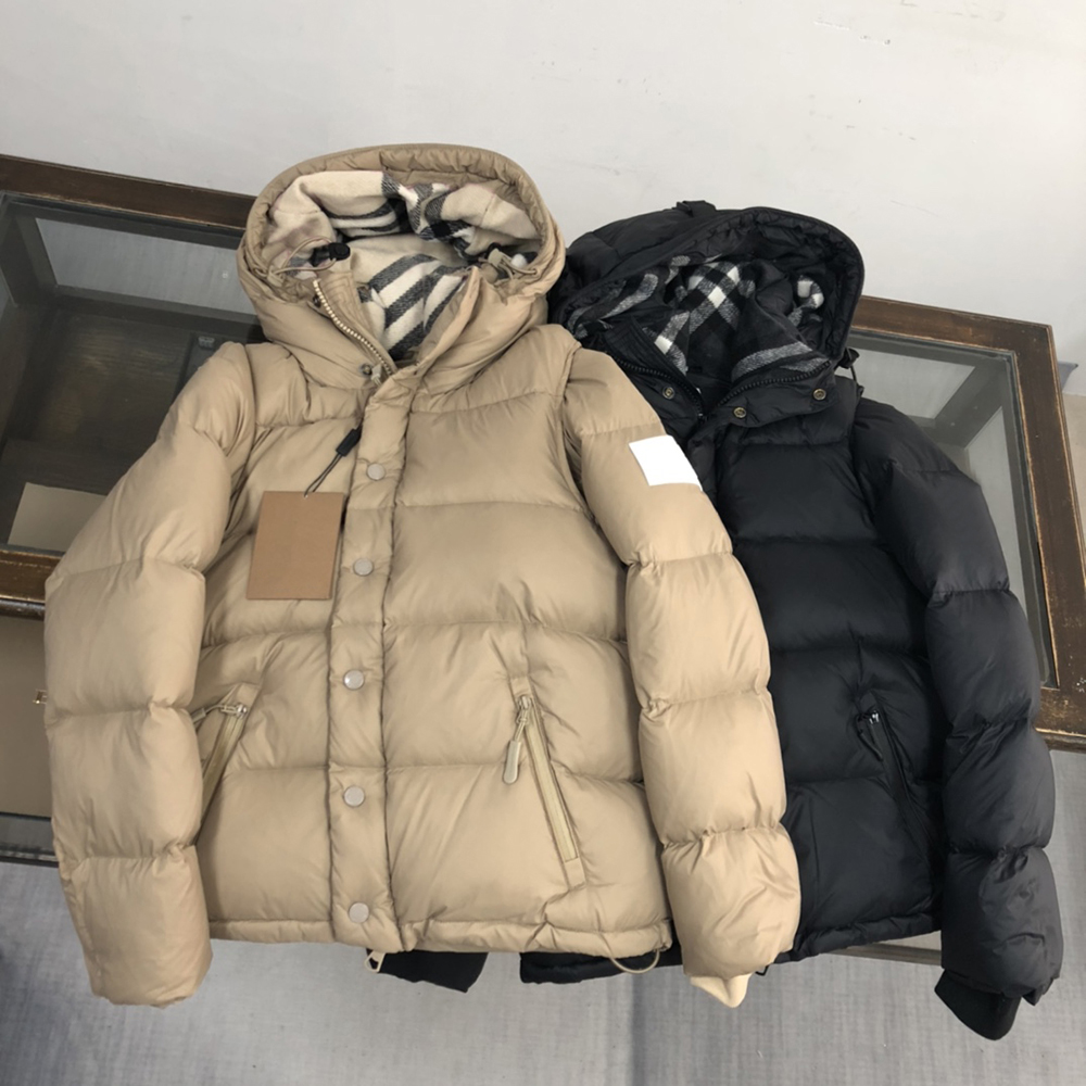 Mens women puffers jackets designer winter puffer jacket technical parkas lockwell jackets man with removable sleeves luxury letter plaid down cotto