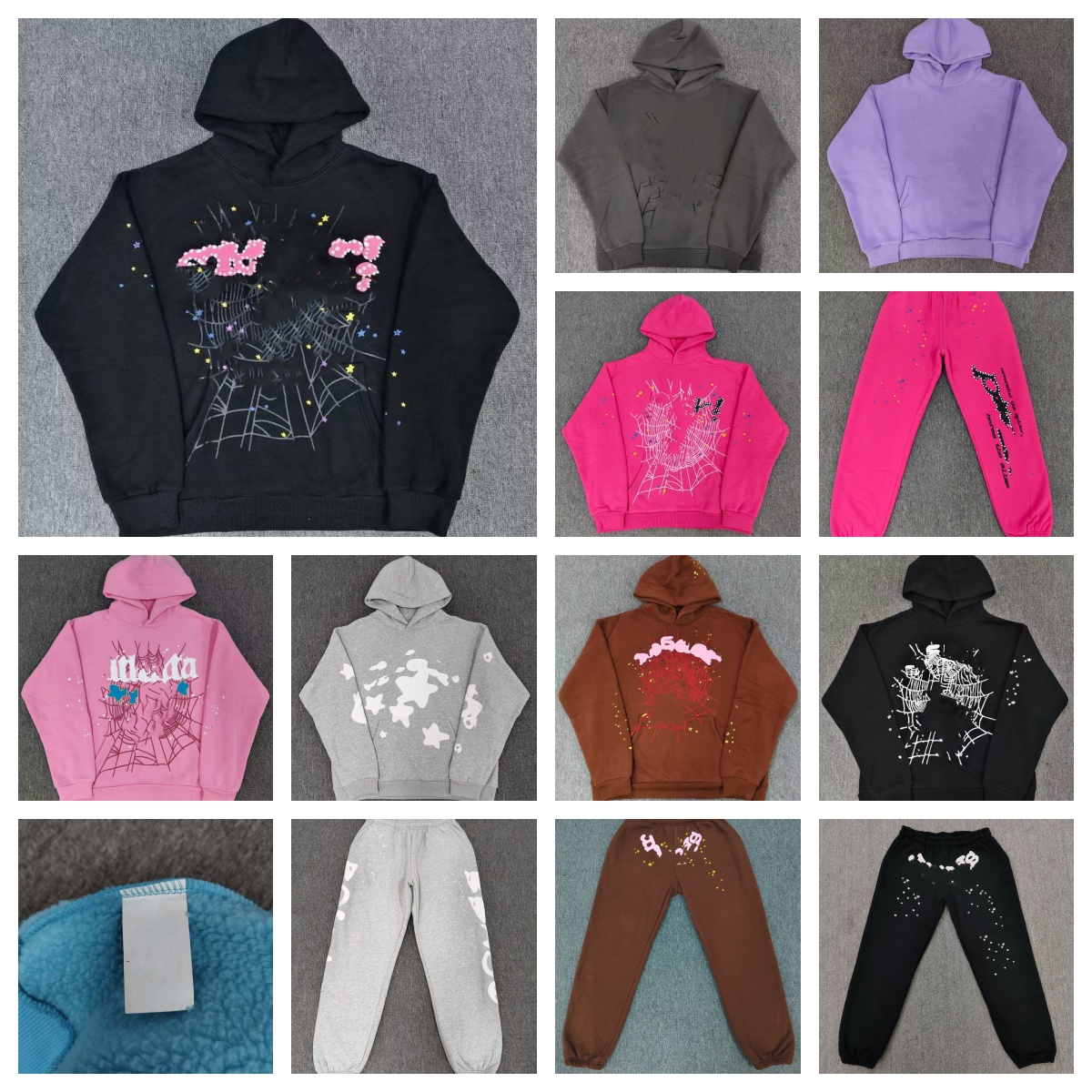 Sweat à capuche de designer Young Thug Spiderhoodie Y2K Sweats à capuche Pull de créateur Sweat-shirt Hommes Sweat à capuche Femmes Sweats à capu