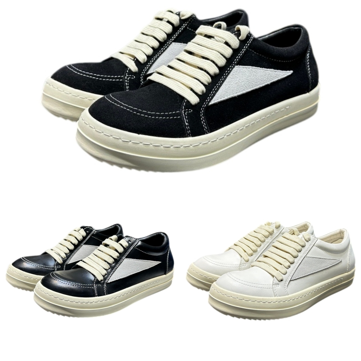 Chaussures pour hommes Femmes Designer Runner Chaussures Toile Faux Cuir Plat Caoutchouc Baskets Style Classique Taille 35-44
