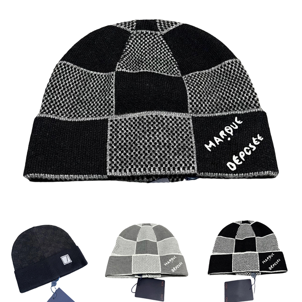 Mens Beanie Canvas Knitted hat Baseball Hat Designer casquette Caps Hats Women Fitted Cap Fashion Beanies Fedora Letter Stripe Men Casquette Beanie