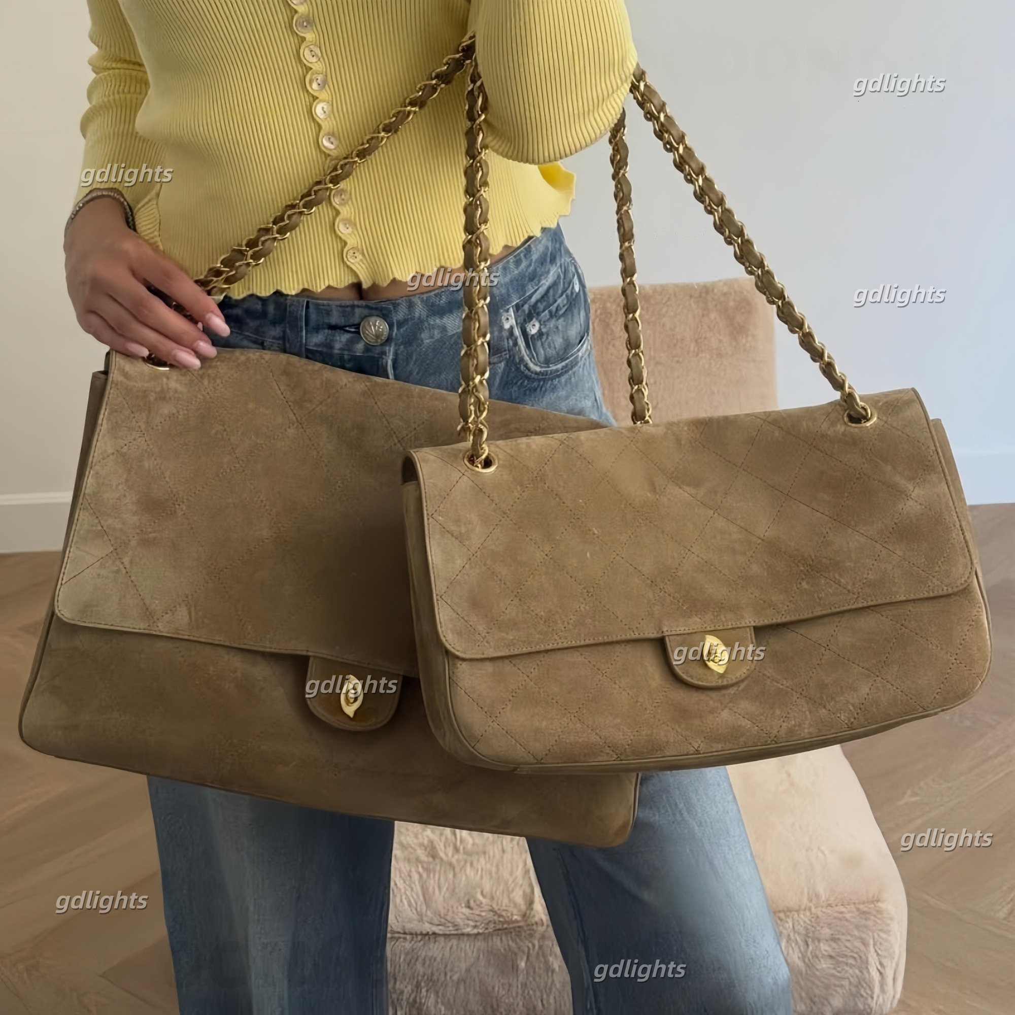 12A Women Designer Maxi Shopping max CF Shoulder Bag Classic Flap Vintage Grained Calfskin Handbags Cowhide Leather Airport Tote Bag Luxury Suede br