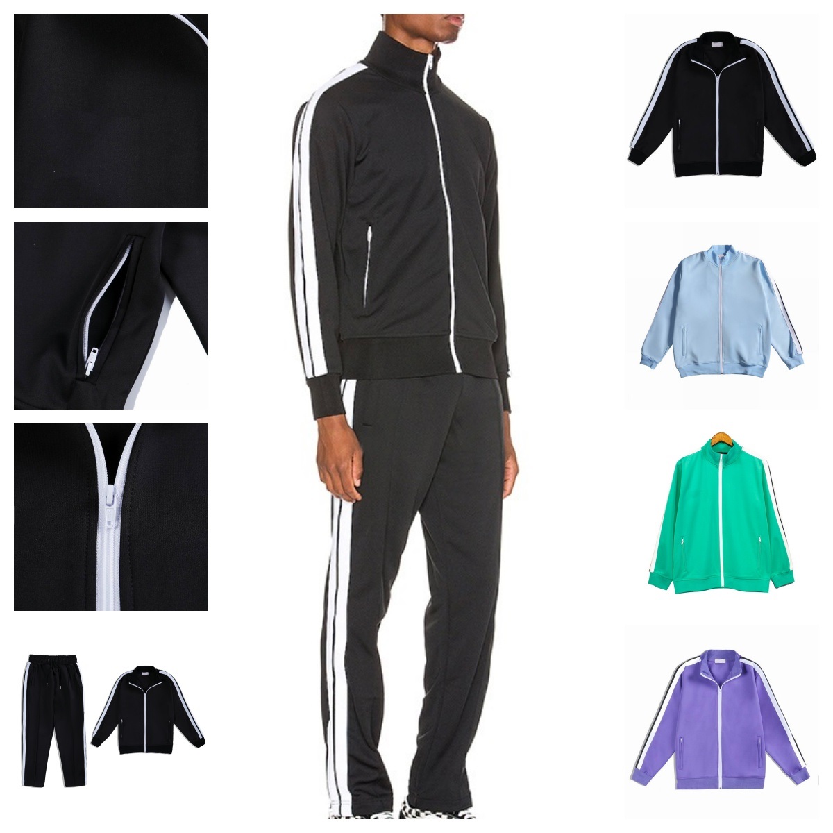 mens womens designers tracksuit zip up jackets pants letter printing casual coat fall winter clothing and 2piece sets fashion tops