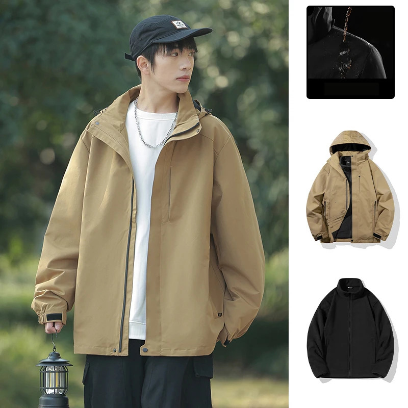 CHRLCK Men's Waterproof Hiking 3IN1 Jacket Winter Camping Trekking Fishing Windproof Jackets Outdoor Sport Windbreaker Autumn 260929