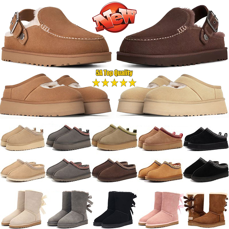 Goldenstar Evelina Tazz Tasman Slippers slides sandals Womens Fur Classic Mustard Seed Chestnut Sand Black Ultra Mini Platform Slip-on Les Petites S