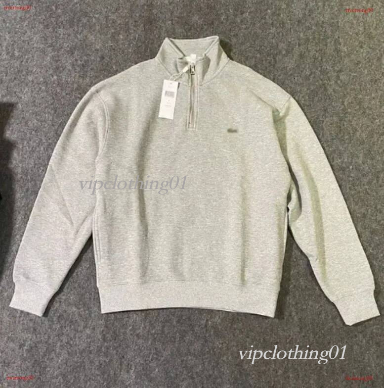 lacostlies Men's Hoodies Designer Streetwear Crocodile Hoodie jackets Mens Half Zippers Sweatshirt Pullover Coats Couples Sports Outdoors Tops