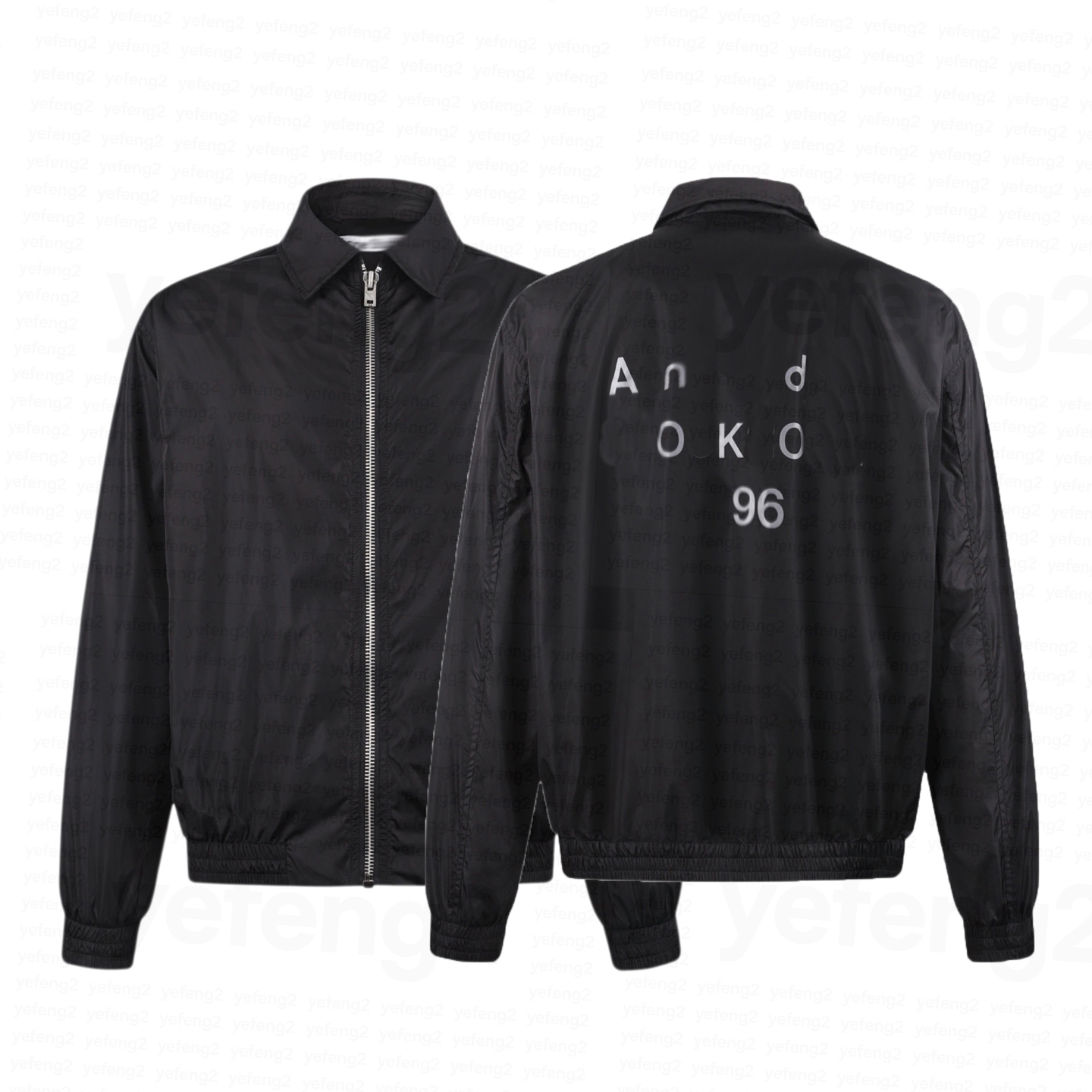 Mens designer jacket Full Zip Stand Collar Jacket Acid Oversized Embroidered Casual Outerwear