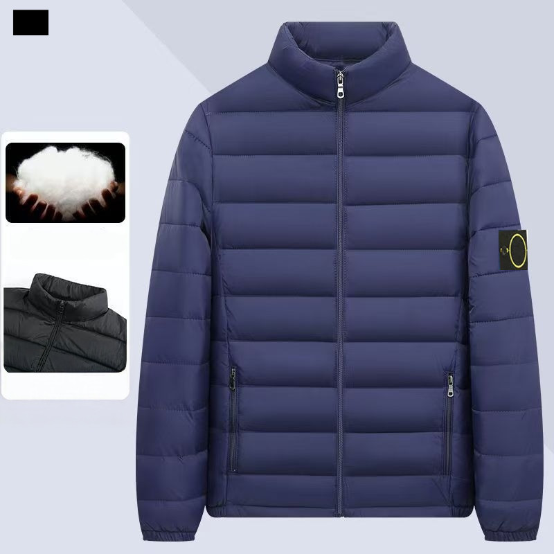 Stone jacket badge high-definition stone pattern solid color functional simple cotton jacket zipper top stones jacket