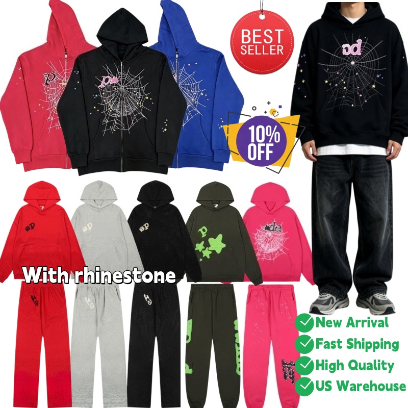 araignée à capuche spiderhoodie designer à capuche hommes sweats à capuche designer hommes zippé à capuche Hoddies strass vêtements hommes à capu