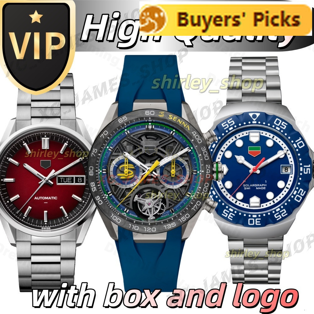 10A Tagly Heuererlyness Watch Mens F1 Carrrera watch Luxury AAA watch Designer TOP Quality Watch SuperClone Monaco Watch Quartz Automatic Mechanical