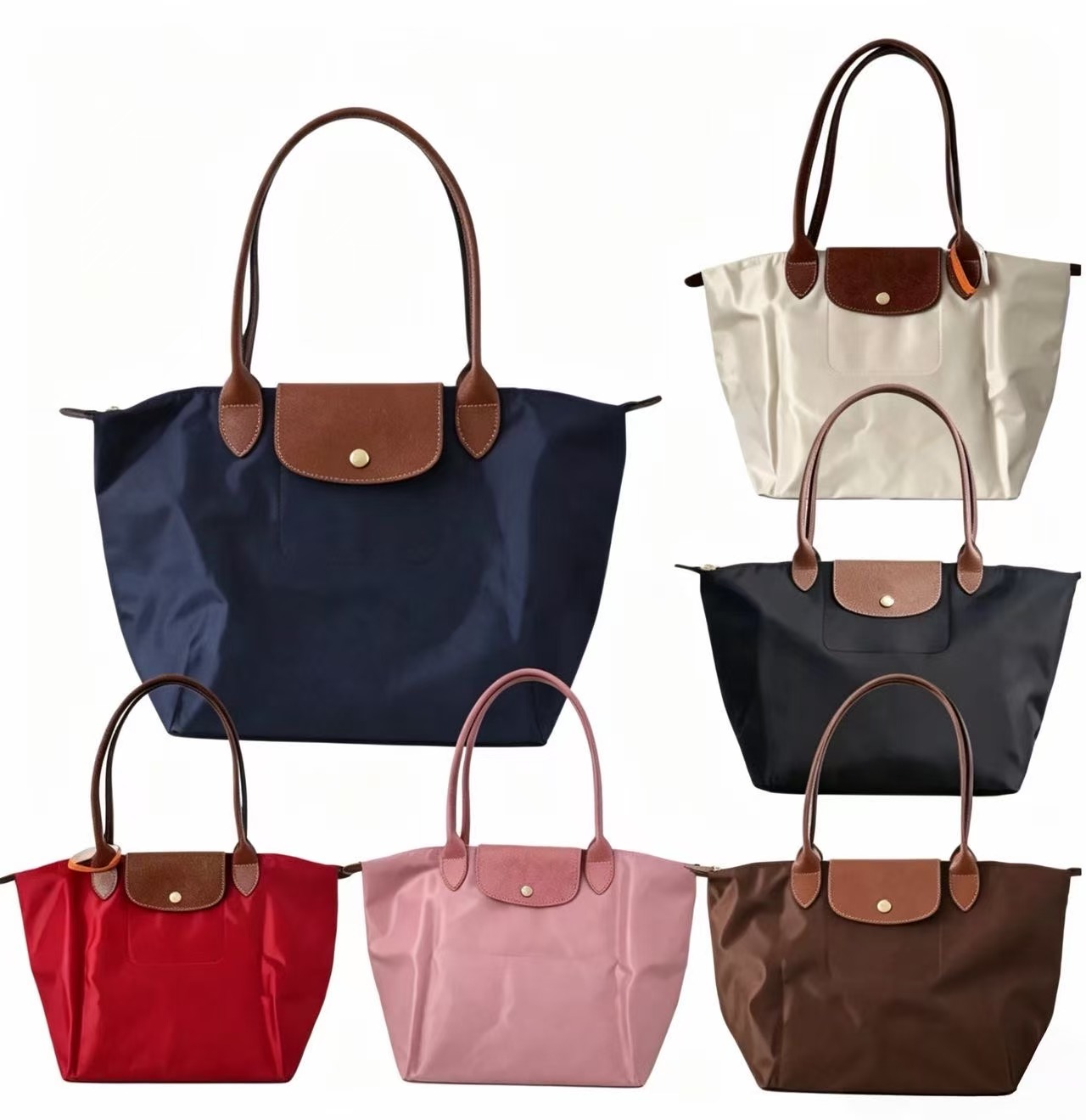 2026 Designer Style Women Large Tote Handbag Nylon Shoulder Bag Daily Casual Lightweight Travel Shopping Bag