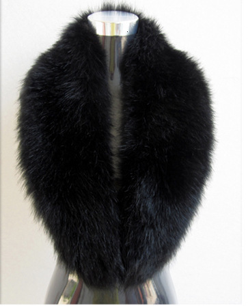 Winter Faux Fox Fur Collar Woman Black Natural Fur Scarf Shawl For Women Collars Wraps Neck Warmer Fur Scarves Scarf Men 240910