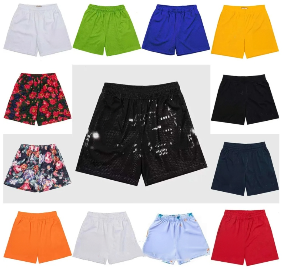 Men shorts designer summer loose mesh basketball pants gym sports breathable shorts men casual outdoor hip-hop quick drying beach pants shorts M-3XL