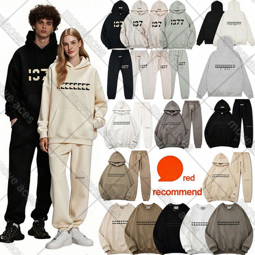 Essential Hoodie hoodies designer men tracksuit baggy sweatpants mens woman same style loose fit Letter print daily fall winter soft hoodie track su