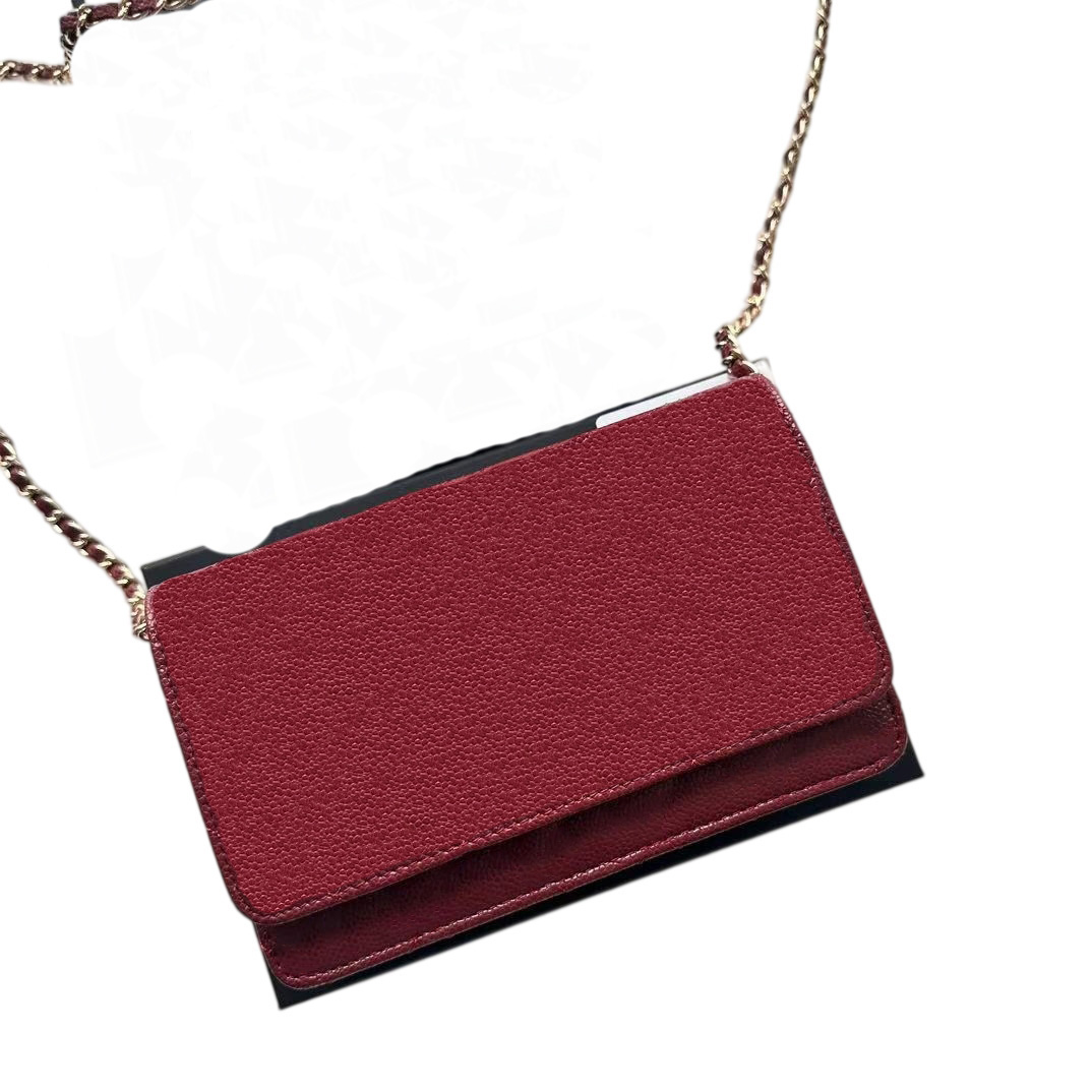 Luxury and fashionable designer handbag classic chain bag women's caviar fabric chain armpit cross-body bag, simple one-shoulder chain handbag