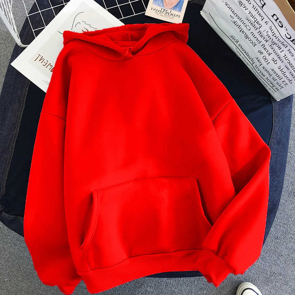 women Men Red Hoodies Autumn Long Slve Pullover Pocket Hoodies Outer Sport Wear250514 S2610128AGK
