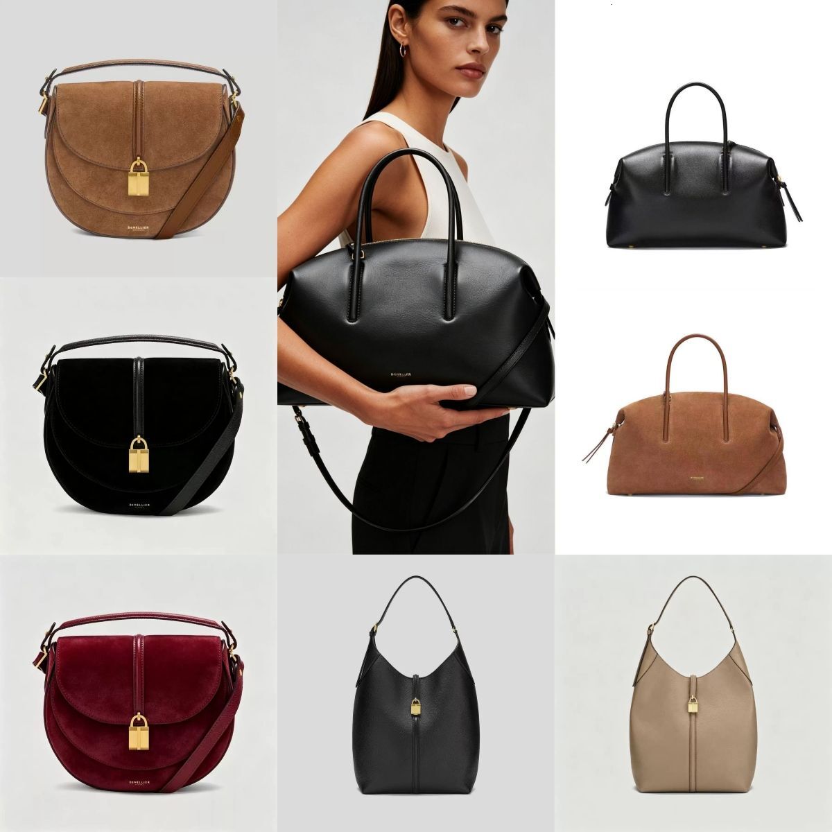 Designer shoulder bag Womens Mens siena saddles Bucket Even bag deme lliers stockholm tote bag Luxury handbag suede bag 10A Leather Boston crossbody