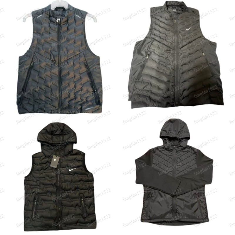Mens sports sleeveless jackets vest designer warm gilet winter spring autumn coat running joggers sport waistcoat outdoor cotton down puffer jacket