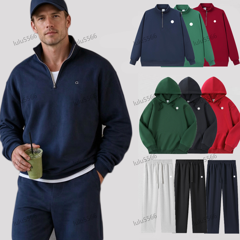 Womens Yoga Hoodie zip up tracksuit jumper Sweatshirt Sweater quarter zip jacket top pants men set gym clothes women Fitness Home Wear Gym set flare