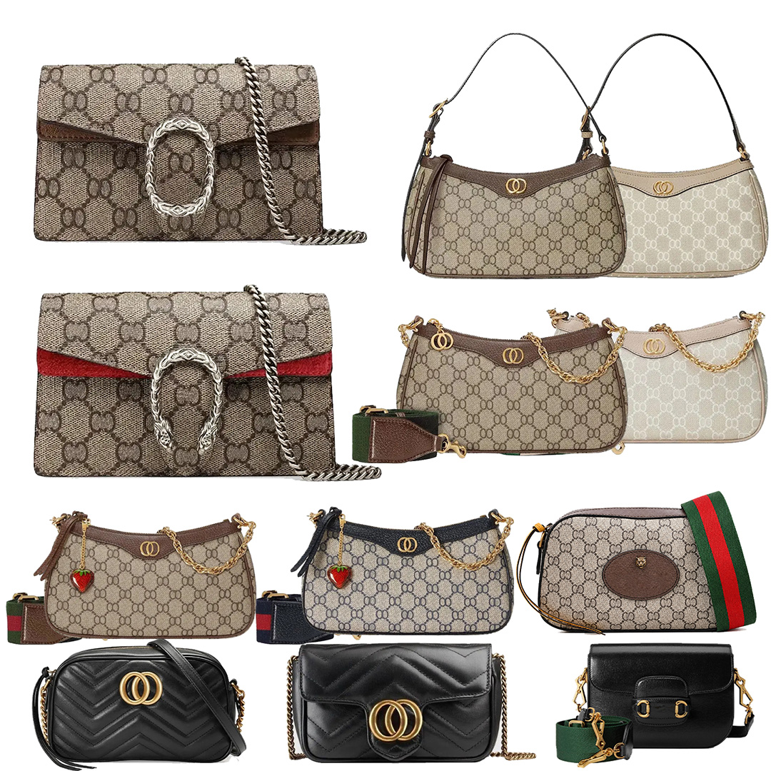 Sac de créateur Sacs à bandoulière classiques Femmes Sac à main classique Designer Messenger Sac sous les bras Lady Purse Brown Portefeuille Lett